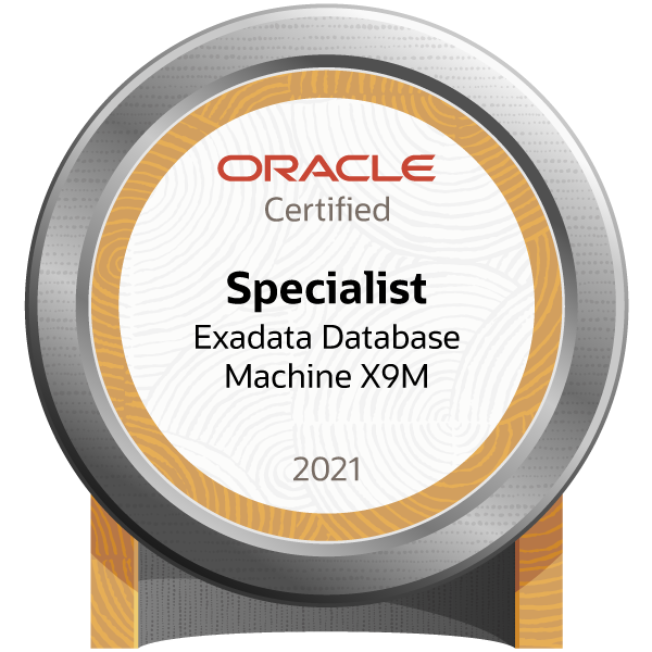 Oracle Exadata Database Machine X9M Certified Implementation Specialist