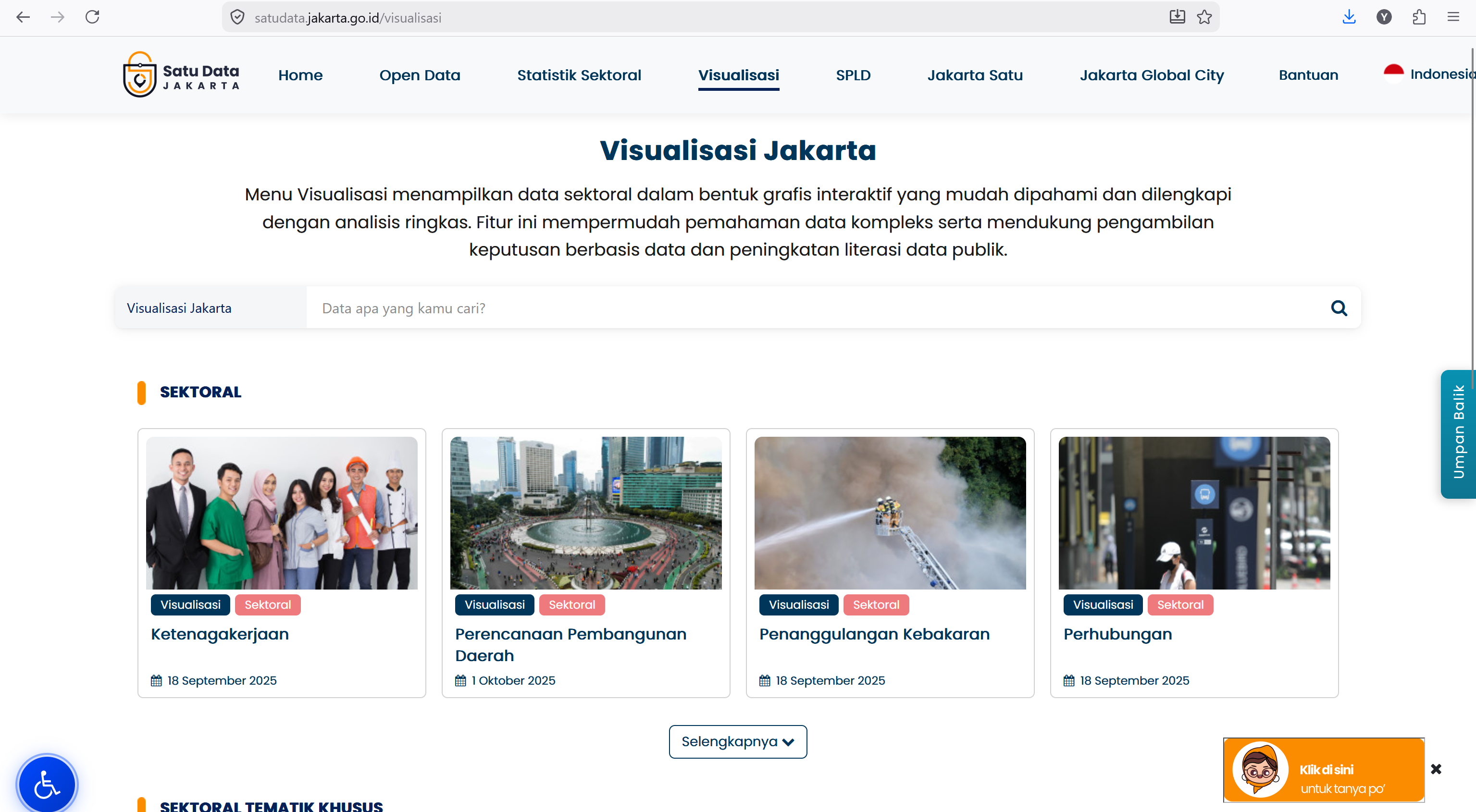 System Administrator Portal Satudata Jakarta
